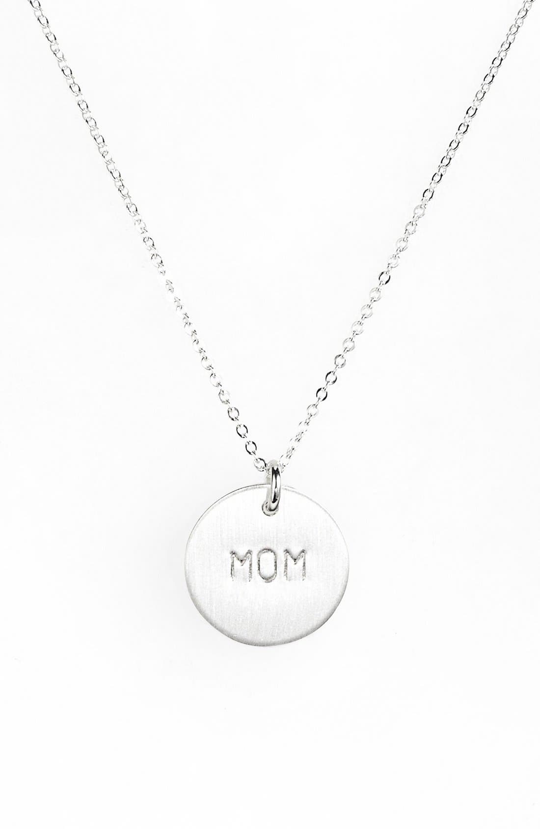 Nashelle Sterling Silver Mom Charm Necklace Nordstrom