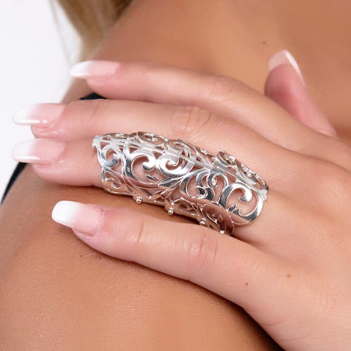 Lucy Quartermaine Elements Full Armour Ring In Gold