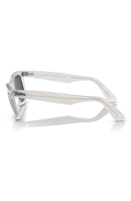 Ray Ban Ray-ban 52mm Square Sunglasses In Striped Light Blue