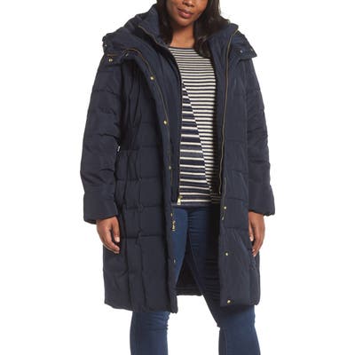 Plus Size Cole Haan Signature Bib Inset Coat