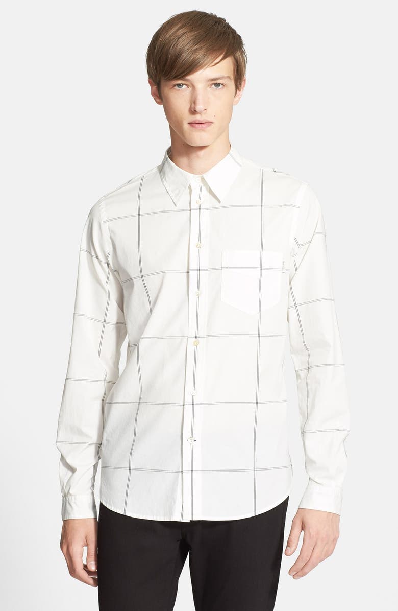 Paul Smith Jeans Classic Fit Windowpane Plaid Sport Shirt | Nordstrom