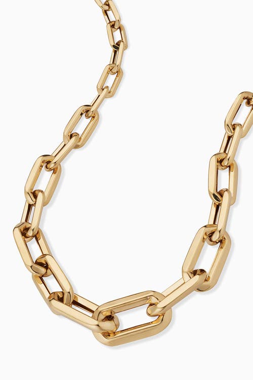 Shop Oradina 14k Yellow Gold Aurum Link Necklace