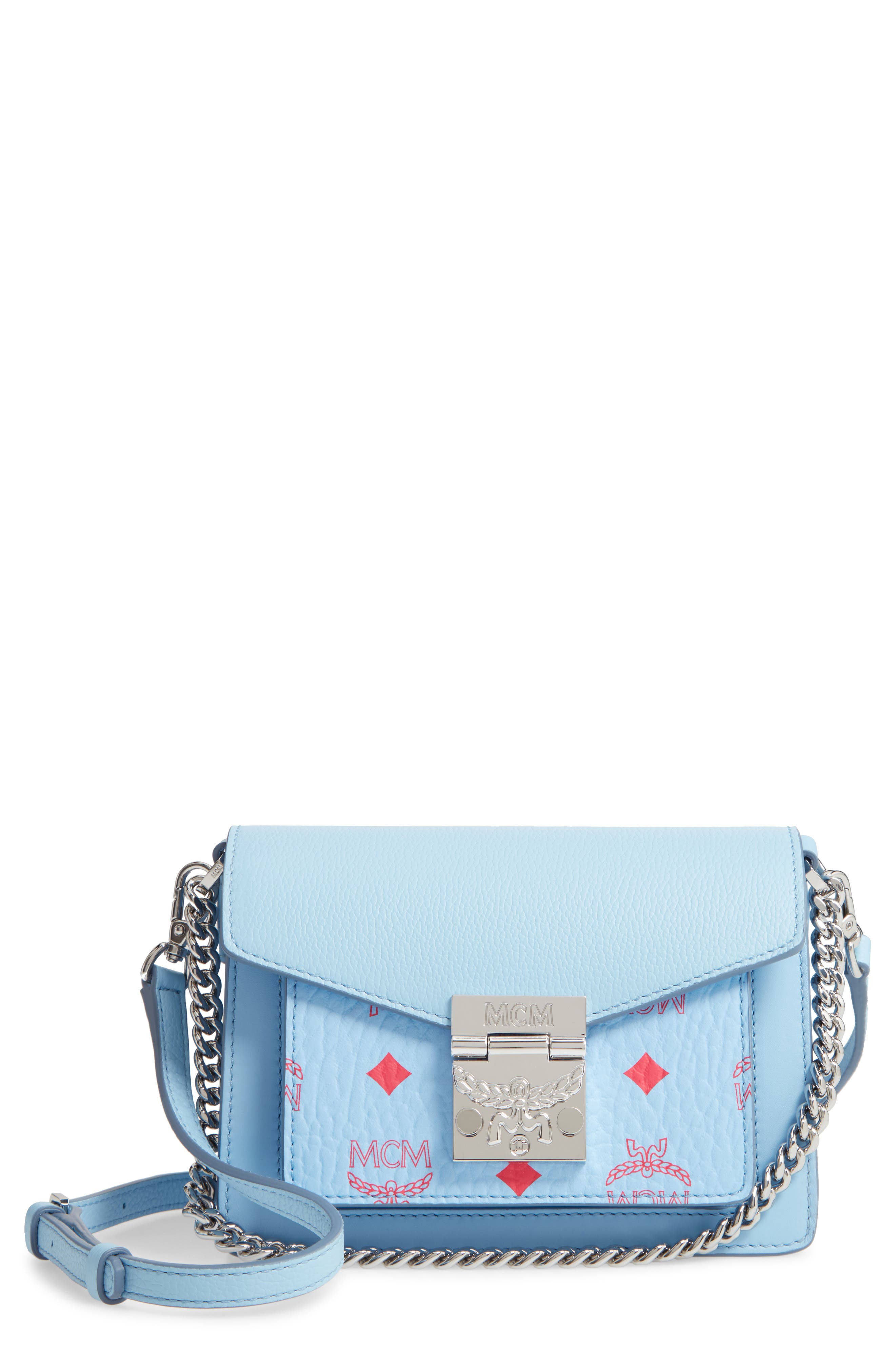 mcm blue crossbody