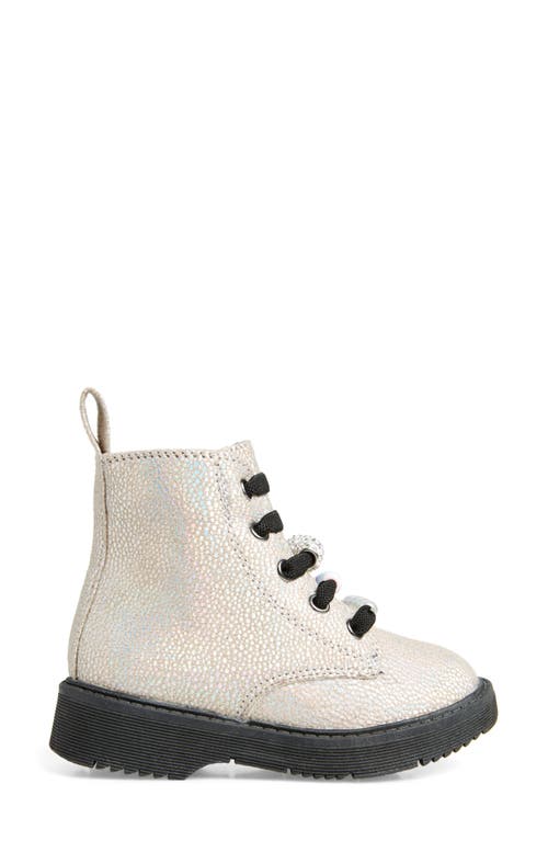 Shop Tucker + Tate Kids' Paislee Charm Lug Boot In Silver Iridescent