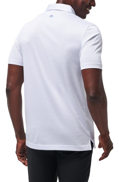 Travismathew Ocean Time Cotton Blend Polo In White