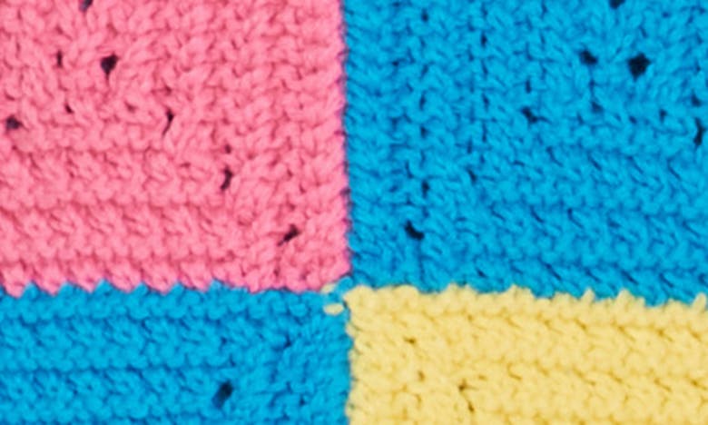 Shop Design History Kids' Cotton Crochet Tank In Island Blue