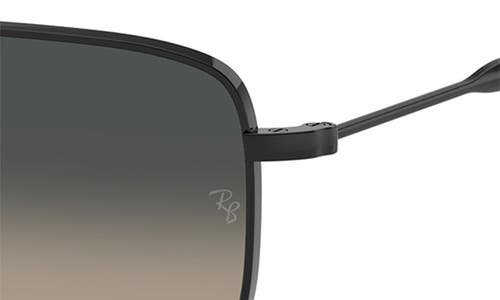 Ray Ban Rb3746 Sunglasses Black Frame Grey Lenses 56-20 In Black