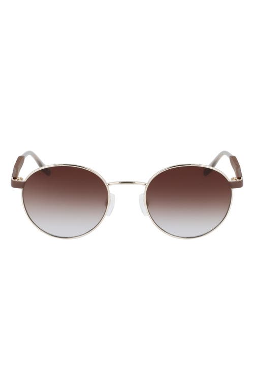 Converse Ignite 51mm Gradient Round Sunglasses in Gold /Grey Gradient