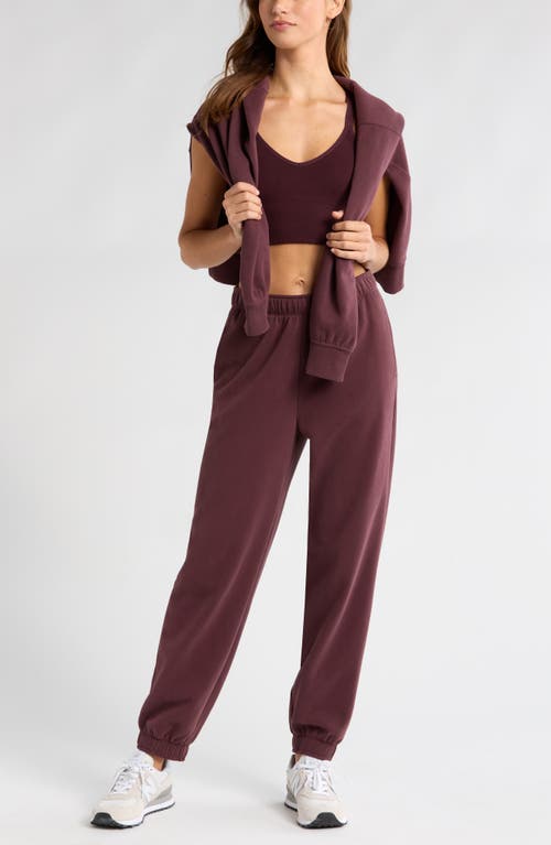 Shop Zella Ultracozy Joggers In Burgundy Fudge