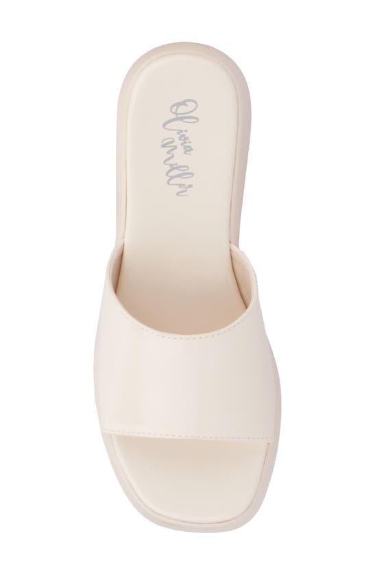 Shop Olivia Miller Ambition Slide Sandal In Ivory