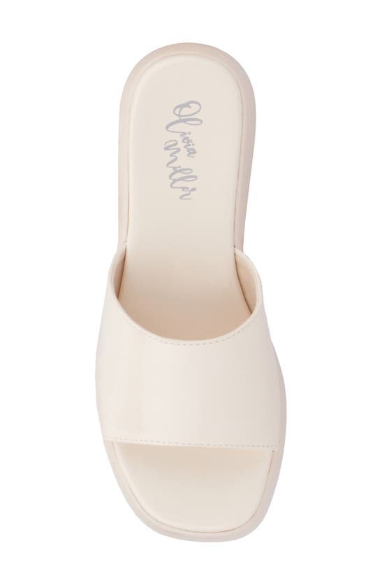 Olivia Miller Ambition Slide Sandal In Ivory