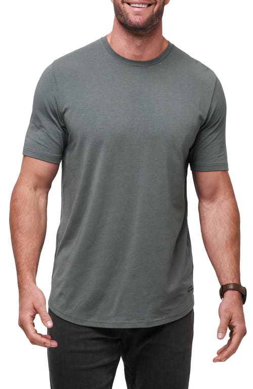 Shop Travismathew Cloud Crewneck T-shirt In Dark Olive