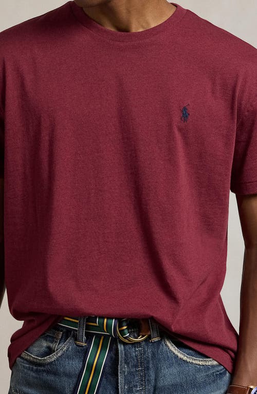 Shop Polo Ralph Lauren Jersey T-shirt In Vintage Port Heather