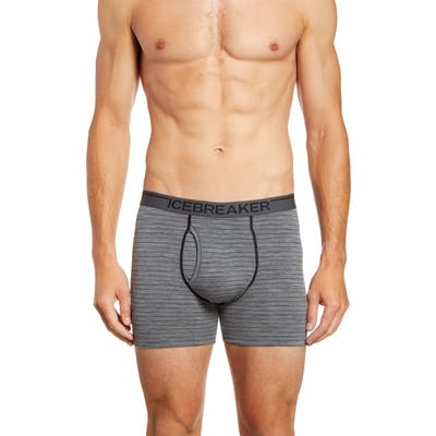 Icebreaker Anatomica Merino Wool Blend Boxer Briefs, Grey