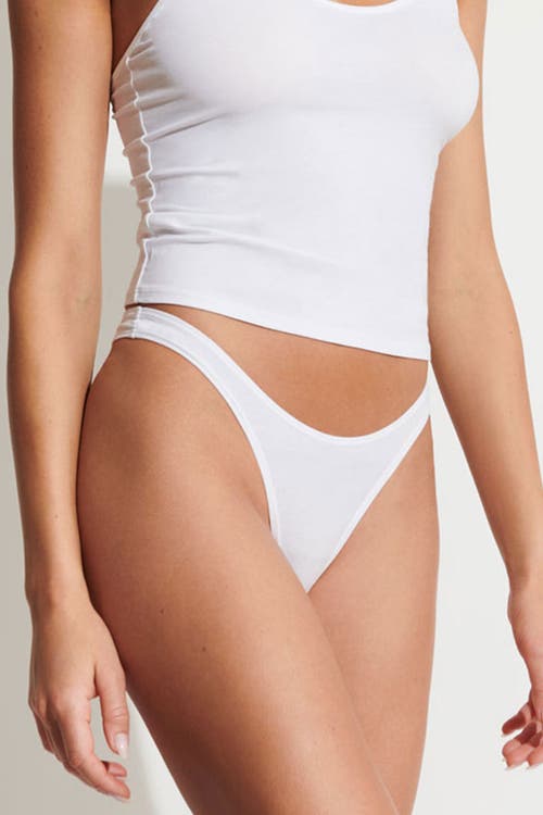 Shop Skin Graysen High Cut Thong In White