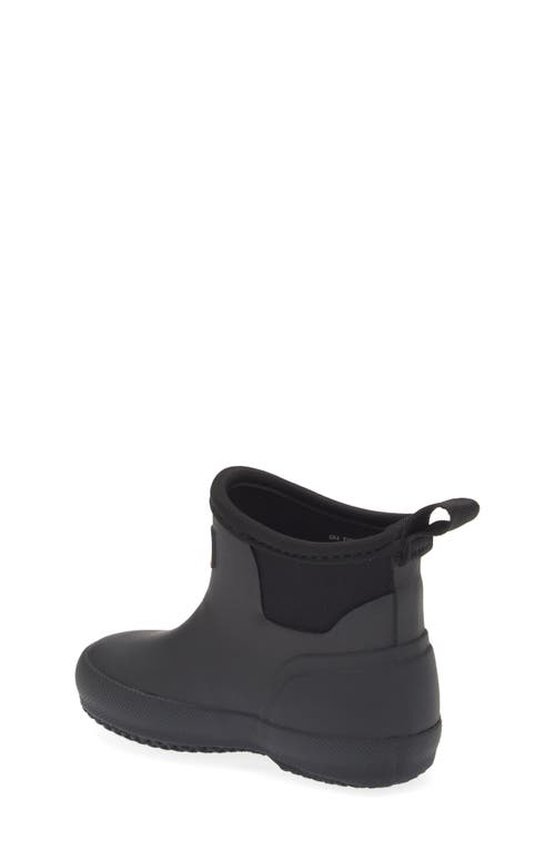 Shop Hunter Kids' Original Waterproof Chelsea Rain Boot In Black/black/black