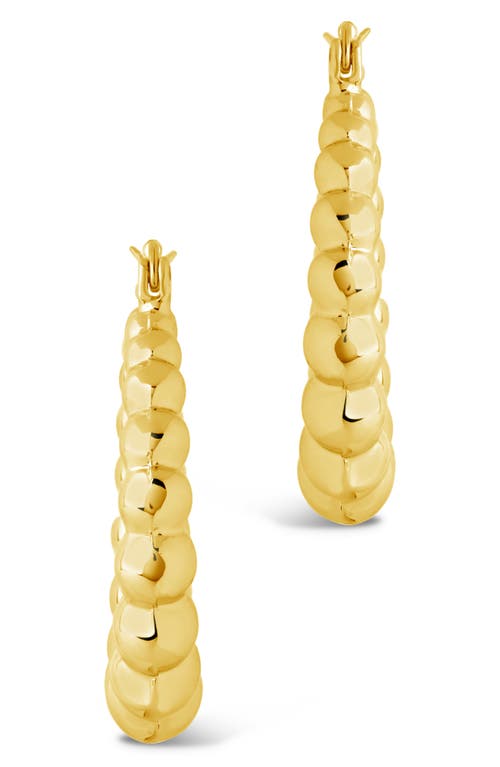 Sterling Forever Audrey Bubble Sphere Hoop Earrings In Gold