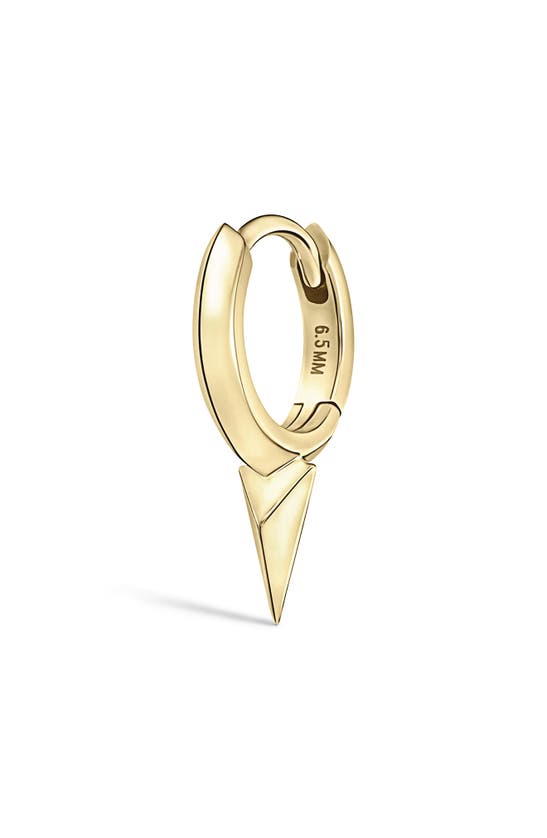 Maria Tash Single Faceted Spike Clicker Earring In Yellow Gold
