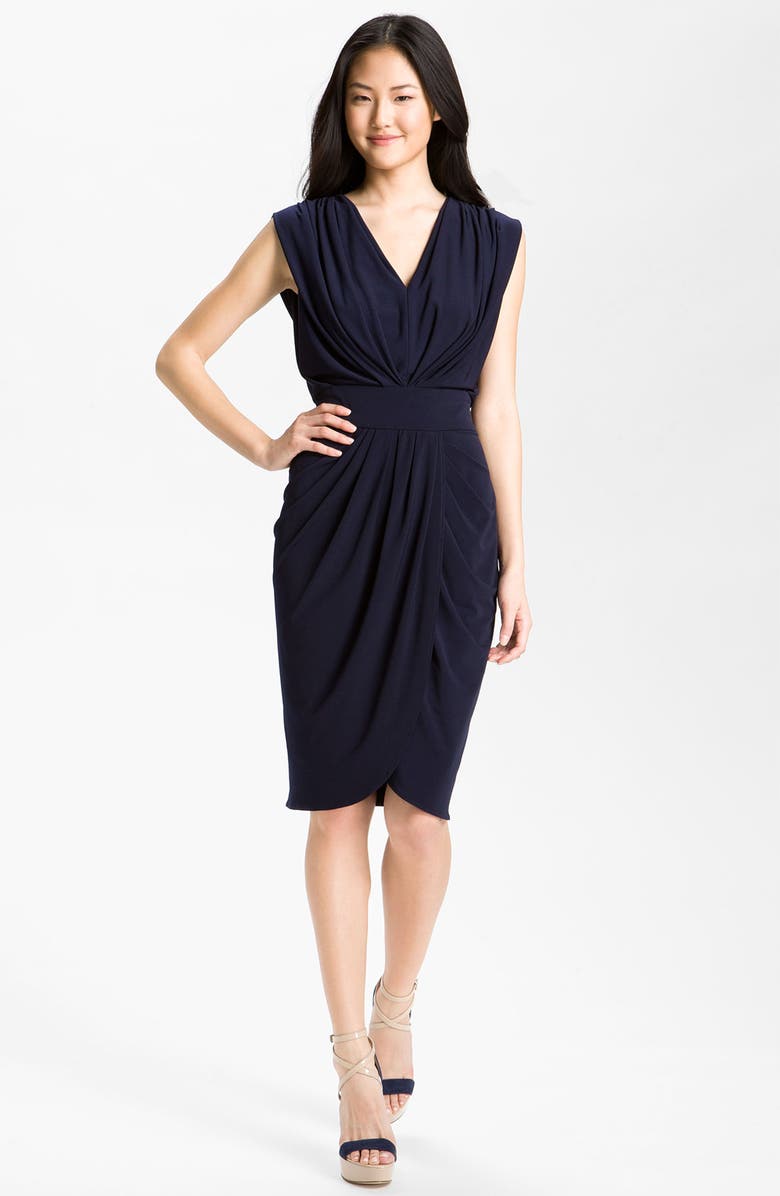 Suzi Chin for Maggy Boutique Double-V Draped Jersey Dress | Nordstrom