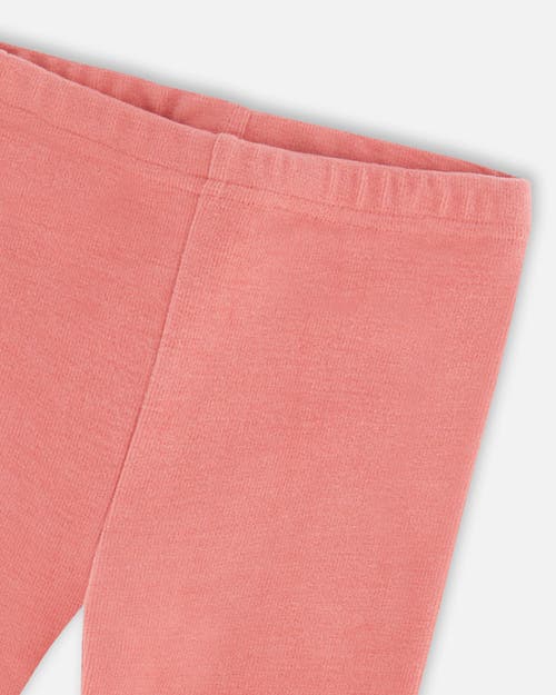 Shop Deux Par Deux Baby Girl's Super Soft Rib Leggings Pink In Tea Rose