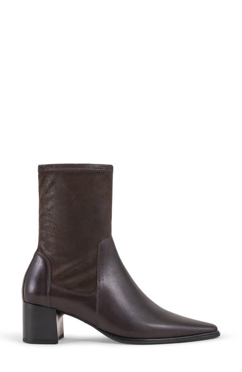 Vagabond Shoemakers Giselle Pointed Toe Bootie In Chocolate