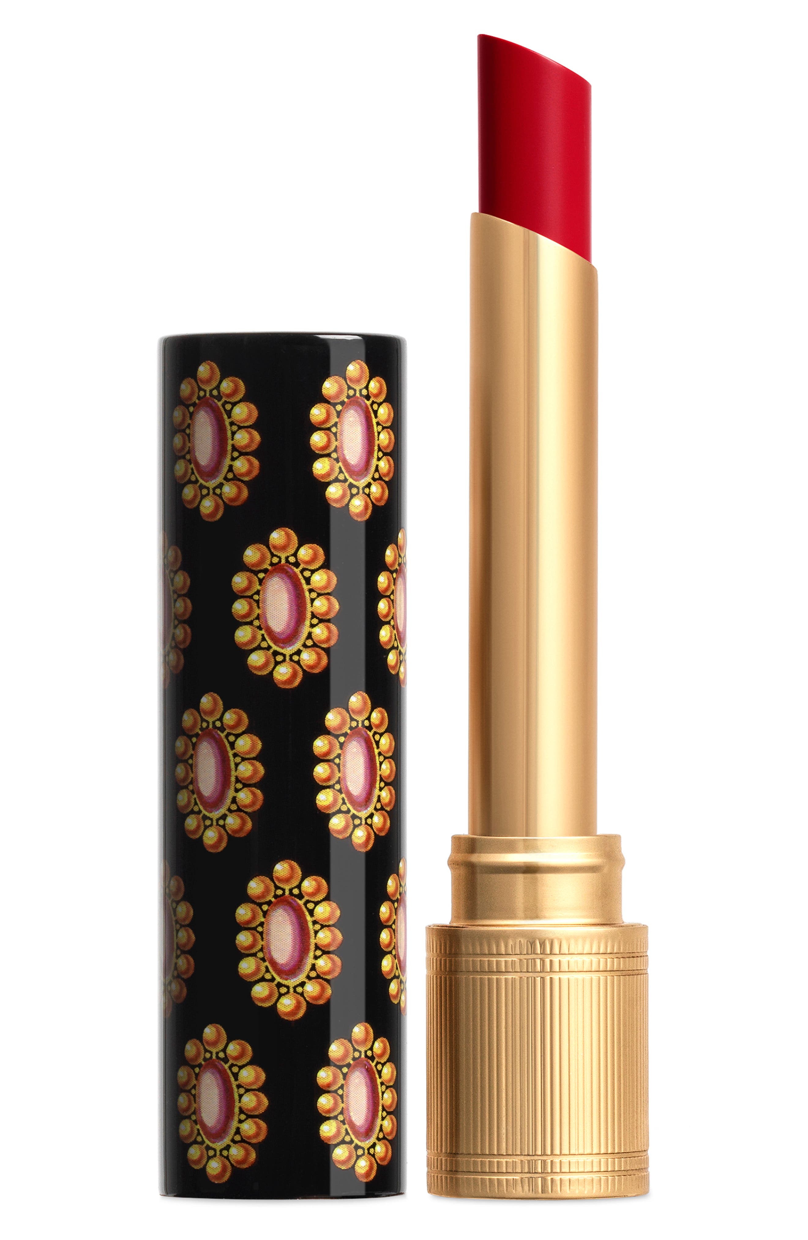Gucci Rouge de Beaute Brillant Glow & Care Lipstick in 508 Diana Amber at Nordstrom