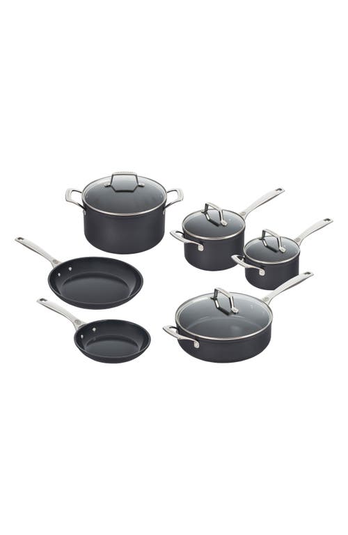 Le Creuset Essential Non-stick Ceramic 10-piece Cookwareset In Ceramic