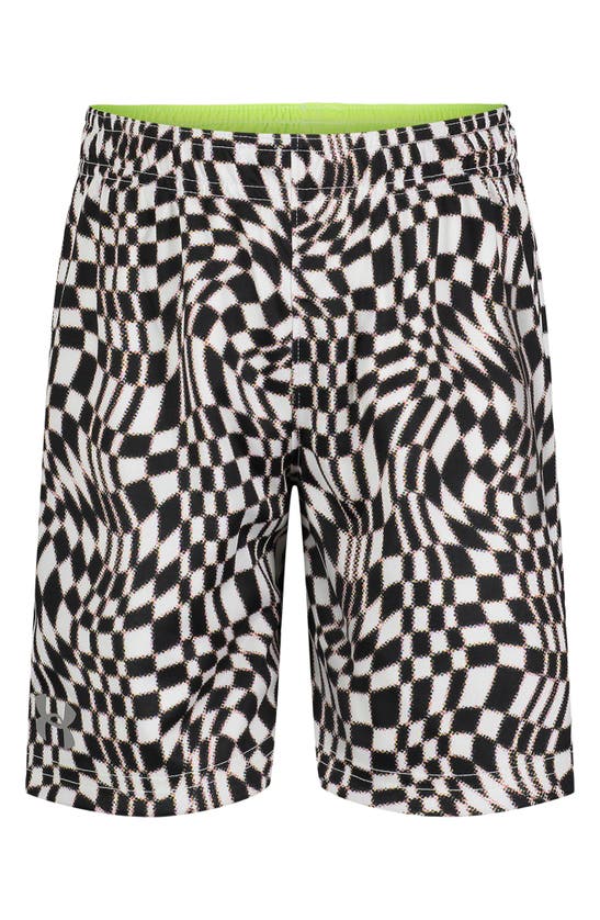 Under Armour Kids' Speedcheck Reversible Shorts In Lime Surge