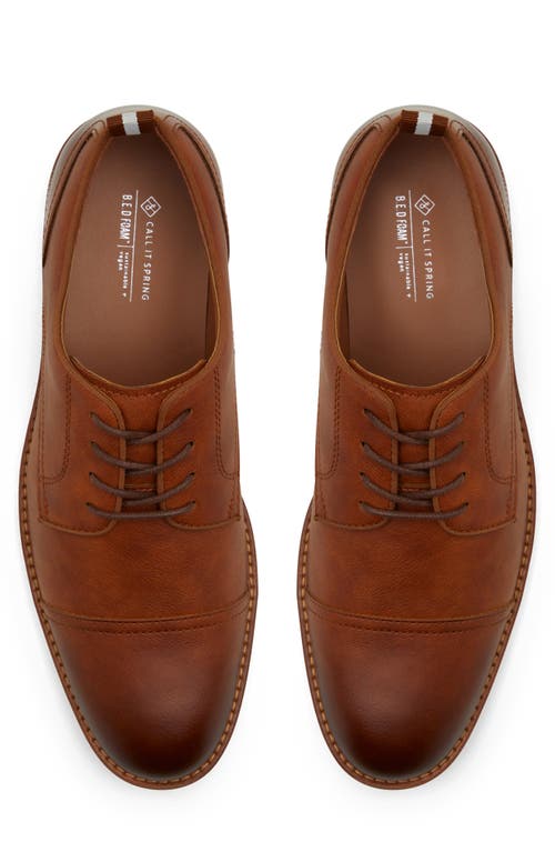 Call It Spring Castelo Cap Toe Derby In Cognac