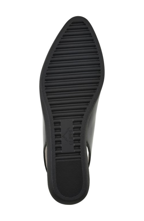 Cliffs By White Mountain Memory Slingback Flat In Black/patent