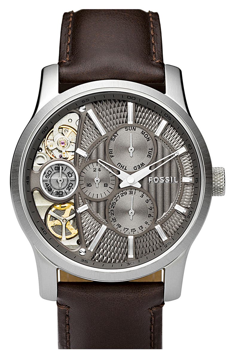 Fossil Twist Leather Strap Watch Nordstrom fossil-twist-leather-strap-watch-nordstrom