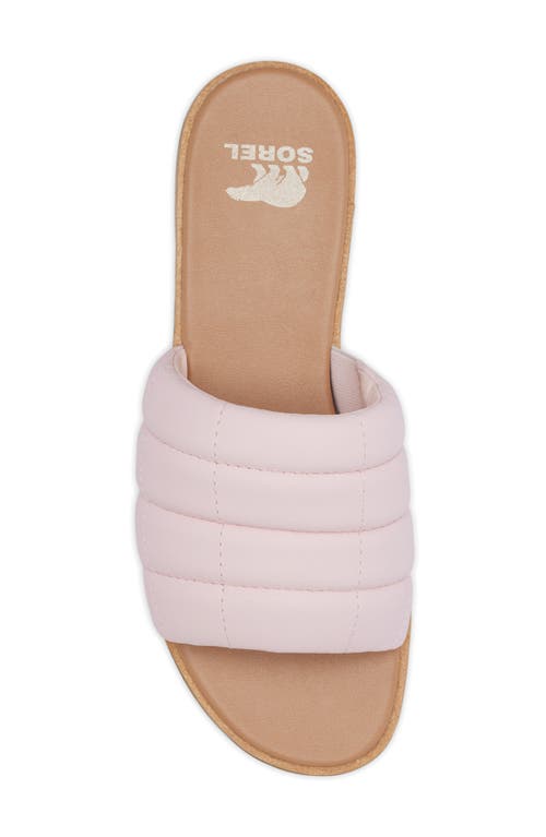 Shop Sorel Ella Iii Quilted Puff Slide Sandal In Whitened Pink/gum 2