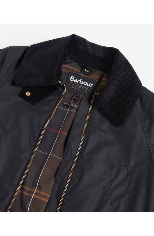 Barbour Allerston Womens Wax Jacket In Black