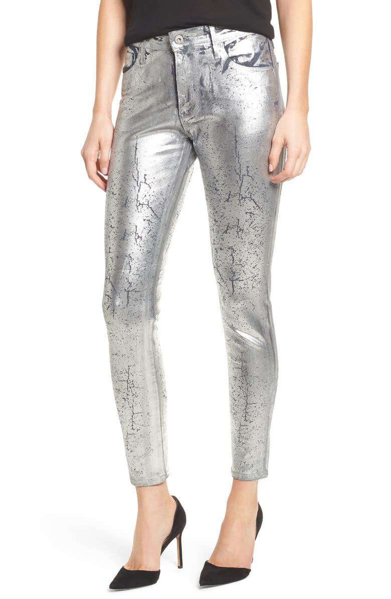 AG Farrah High Waist Ankle Skinny Jeans (Grey Mist) | Nordstrom