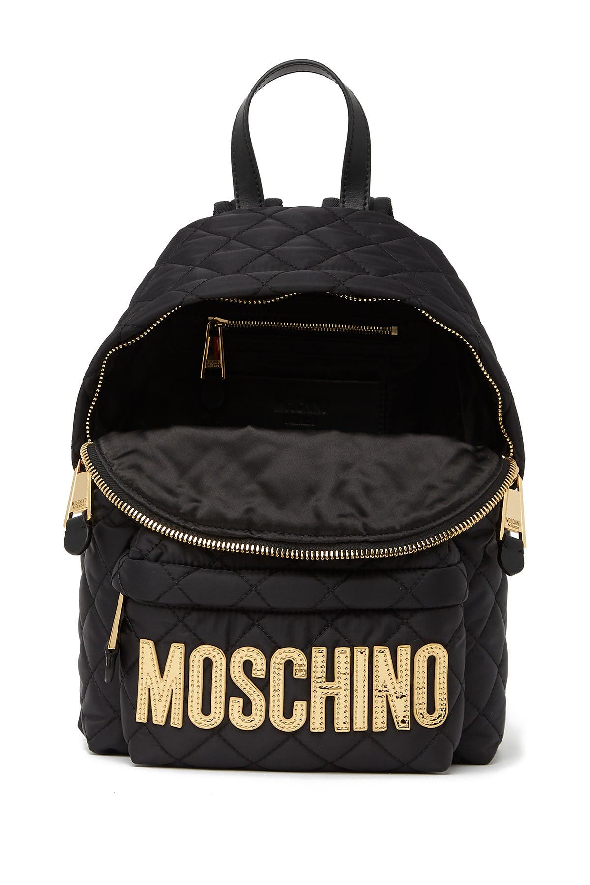 moschino logo backpack