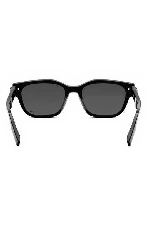 Shop Dior Cd Icon S1i 54mm Geometric Sunglasses In Shiny Black/smoke