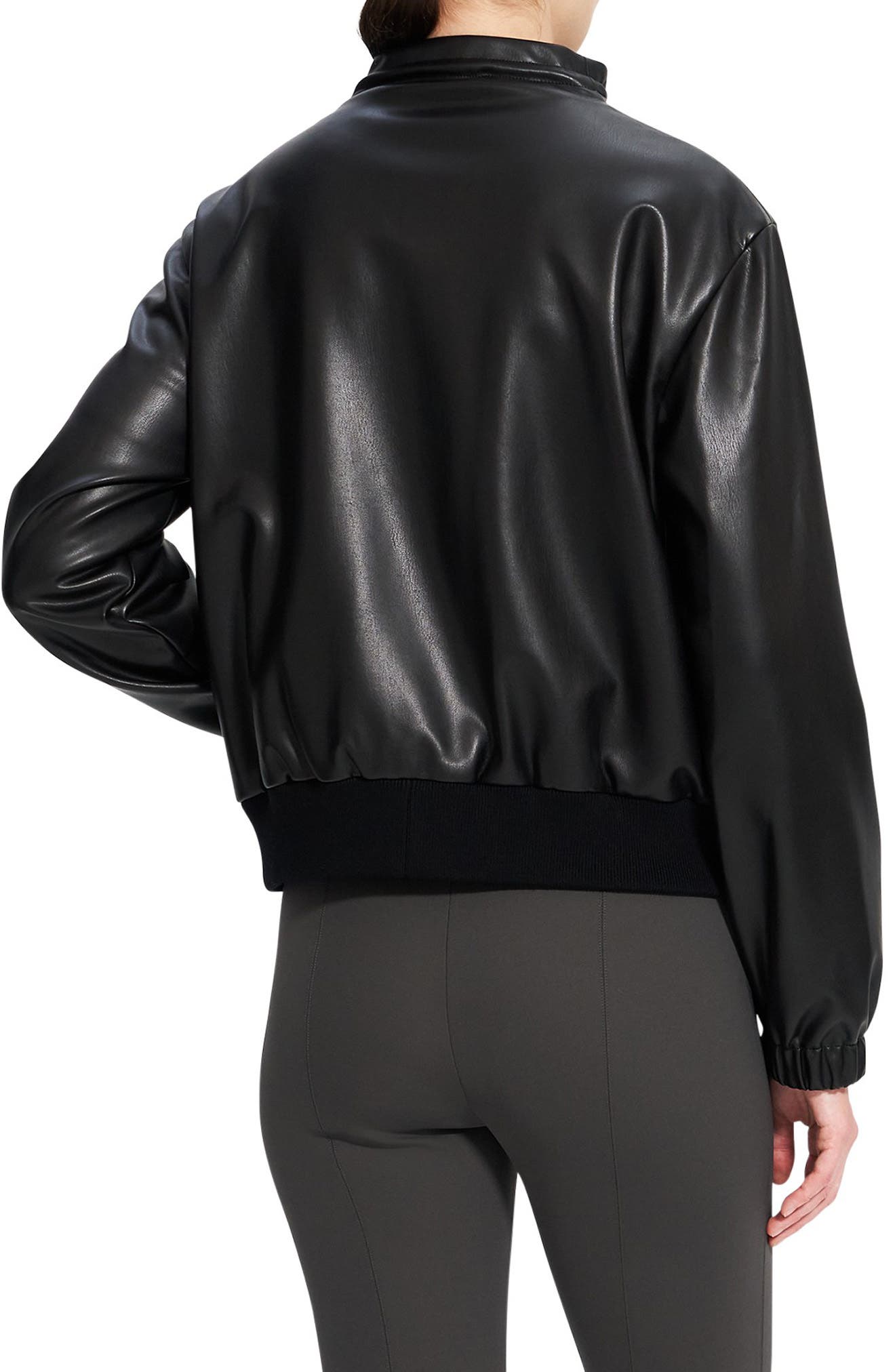 theory leather bomber jacket