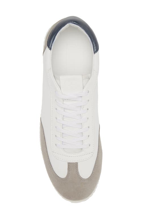 G Brown Dash Low Top Sneaker In White/blue/grey