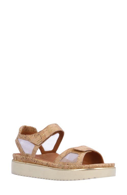 Arna Sandal in Natural/Gold