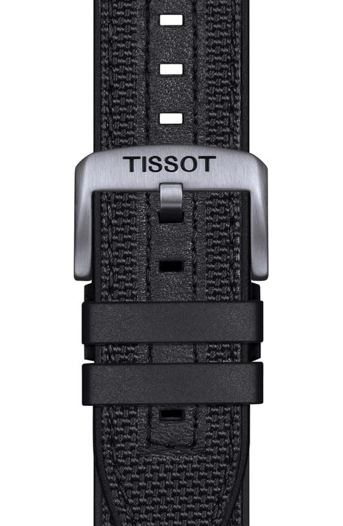 Shop Tissot T-sport Supersport Giro Chronograph Interchangeable Strap Watch, 45.5mm In Black/black