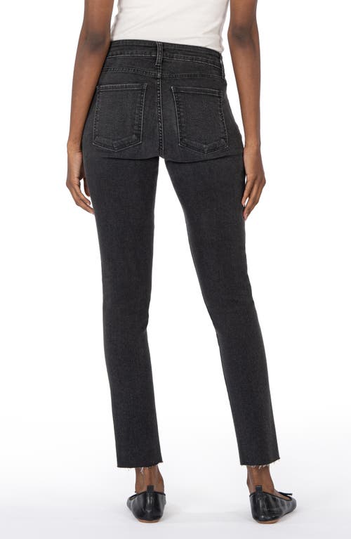 Shop Kut From The Kloth Reese Fab Ab High Waist Raw Hem Skinny Jeans In Respectable