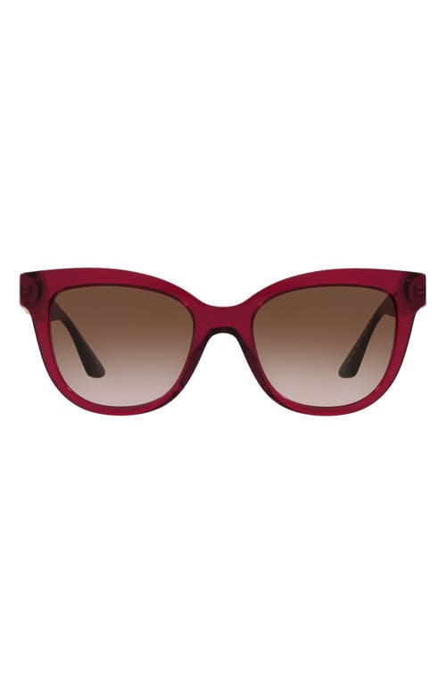 Versace 54mm Gradient Cat Eye Sunglasses In Red