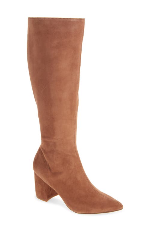 Steve Madden Nieve Pointed Toe Boot in Chestnut Suede at Nordstrom, Size 6