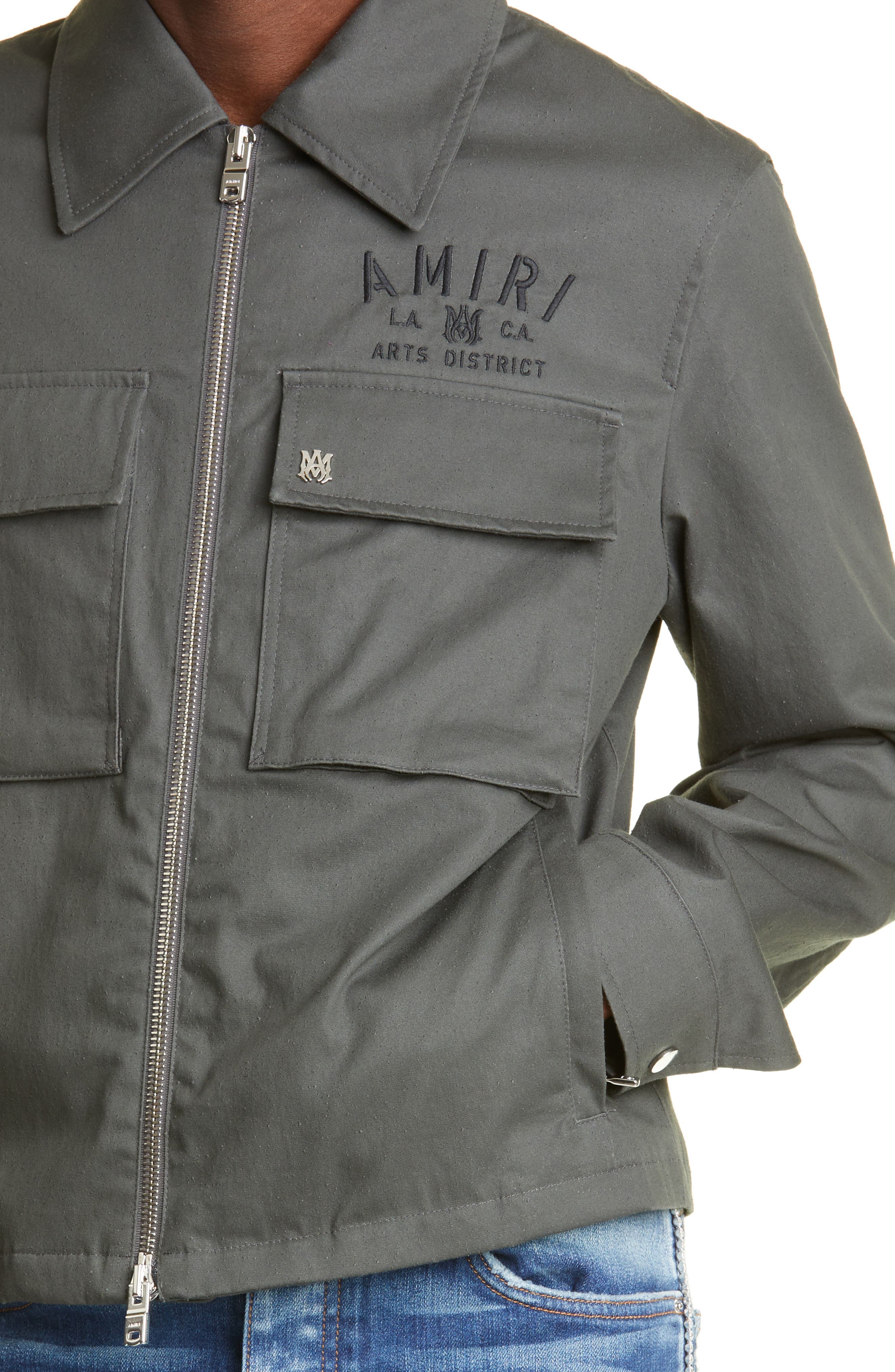 AMIRI monogram-jacquard Work Jacket - Farfetch