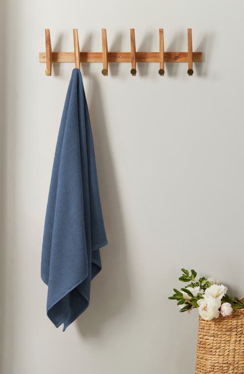 Woven & Weft Textured Cotton 12-pack Washcloths In Stone Blue
