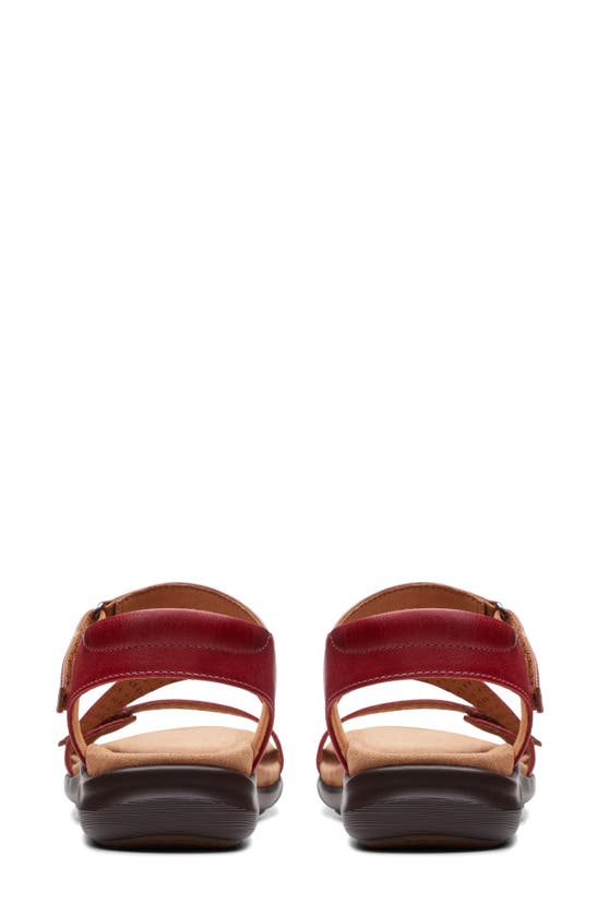 Shop Clarks (r) Kilty Way Sandal In Cherry Leather