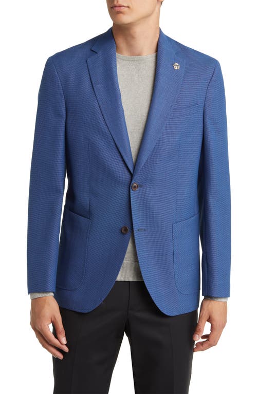 Ted Baker London Keith Half Lined Soft Construction Slim Fit Wool Sport Coat in Blue