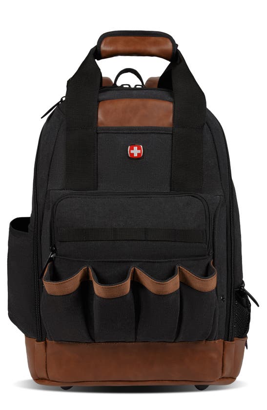 Swissgear 2767 Work Pack Tool Backpack In Black/ Brn