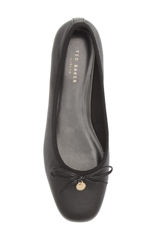 Ted Baker Bayana Bow Ballet Flat In Black