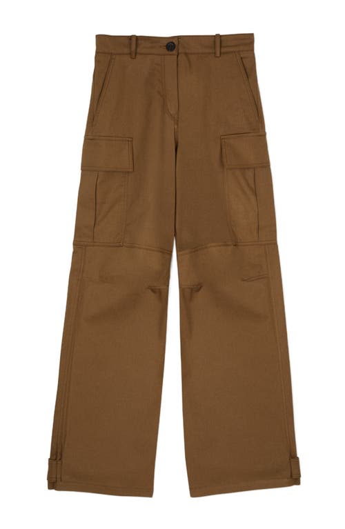 Shop Sandro Cargo Trousers In Clay